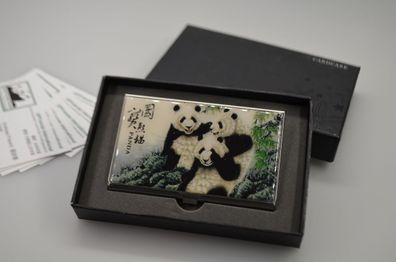 Visitenkartenbox - 3 Giant Panda