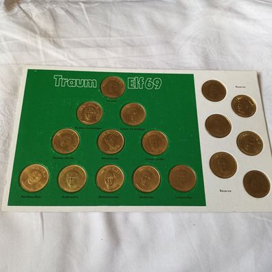 Sammelmedaillen Shell Fußball TRAUM-ELF69