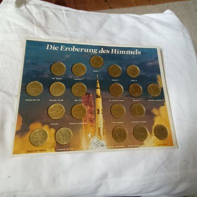 Shell-Sammelmedaillen "Die Eroberung des Himmels" 1969
