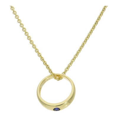 JuwelmaLux Taufring Gold 333 mit synth. Saphir für Jungen JL14-02-0454