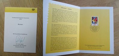 Deutsche Post Chef Dr. Frank Appel Autogramm & Sonderpostwertzeichen 2014!