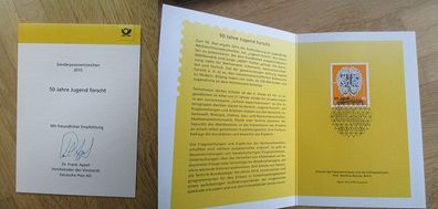 Deutsche Post Chef Dr. Frank Appel Autogramm & Sonderpostwertzeichen 2015!