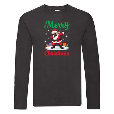 Dabbing Santa | Snow | Weihnachten | Merry Christmas Long Sleeve Schwarz