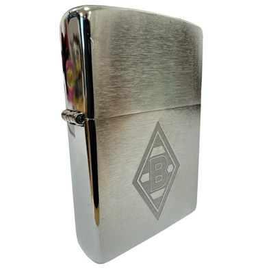 Zippo Feuerzeug Borussia Mönchengladbach chrom Feuerzeug Gravur Logo