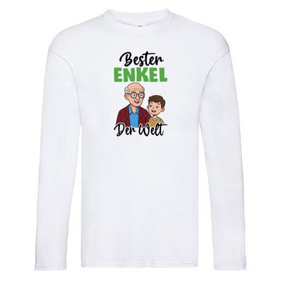 Bester Enkel | Großmutter | Großvater | Oma | Opa Long Sleeve Weiß