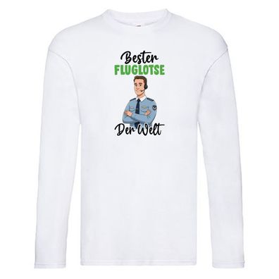 Bester Fluglotse | Flugverkehr | Flughafen v2 Long Sleeve Weiß