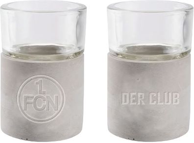 1. FC Nürnberg Teelichthalter Beton 2er Set 2023364