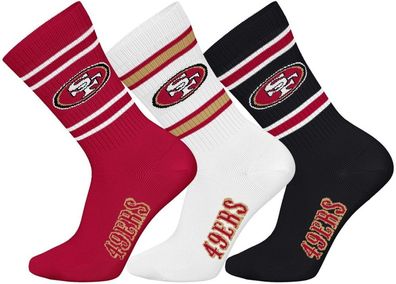 San Francisco 49ers 3pk Crew Socks 5600463
