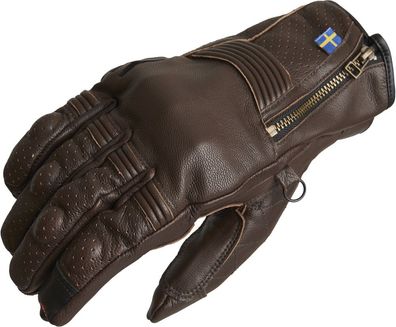 Halvarssons Motorrad Handschuhe Glove Hofors Brown 710-21110230