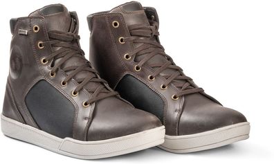 Lindstrands Motorrad Schuhe Sneaker Urban Leather, Brown 720-24100300