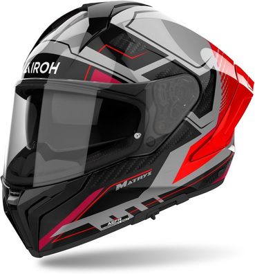 Airoh Integralhelm Helmet Matryx Rocket Red Fluo Gloss 57-25017