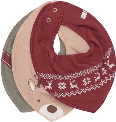 Pippi Babywear Kinder Lätzchen Bandana Bib Uni AOP (3-Pack) 6655