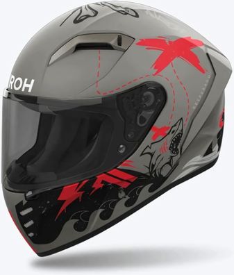 Airoh Integralhelm Helmet Connor Desperado Orange Matt 57-230239