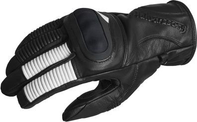 Halvarssons Motorrad Handschuhe Glove Flaxen Black/White 710-22110310