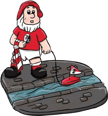 SC Freiburg Gartenzwerg Bächleboot 2023363