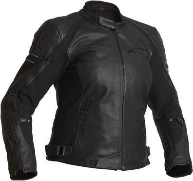 Halvarssons Damen Motorrad Jacke Leather Jacket Risberg Woman Black 710-21010100