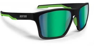 Bertoni Sportbrille Eyewear Fulvio 04 Black/Green 676-FULVIO04