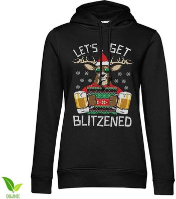 Tokigt Damen Let's Get Blitzened Girls Hoodie AB-57-23410-L3
