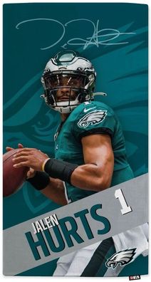 Philadelphia Eagles NFLPA Jalen Hurts Beach Towel Motion 1023583