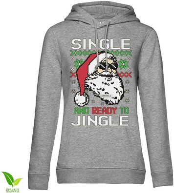 Tokigt Damen Single And Ready To Jingle Girls Hoodie AB-57-23408-L1