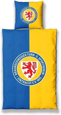 Eintracht Braunschweig EBS Bettwäsche Logo 4023464 135x200 + 80x80cm