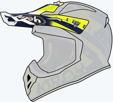 Airoh Helmzubehör Aviator Ace Peak Amaze Blue Gloss 57-9-AVAA18F