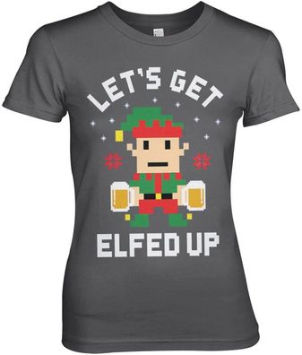 Tokigt Damen Let's Get Elfed Up Girly Tee AB-5-23412-L5