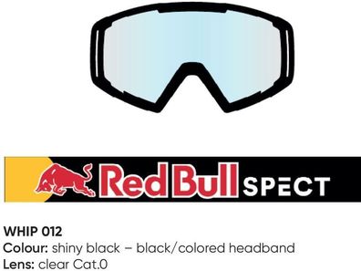 Spect Sportbrille Red Bull Whip Mx Goggles Singel Lens Black Clear 674-220101