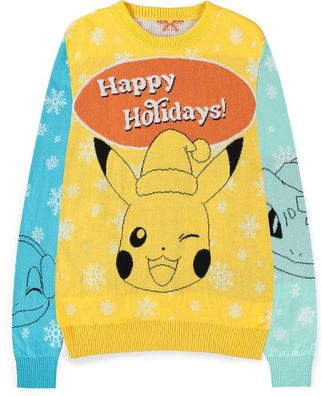 Pokémon - Pikachu Bulbasaur Squirtle &amp; Charmender Christmas Jumper