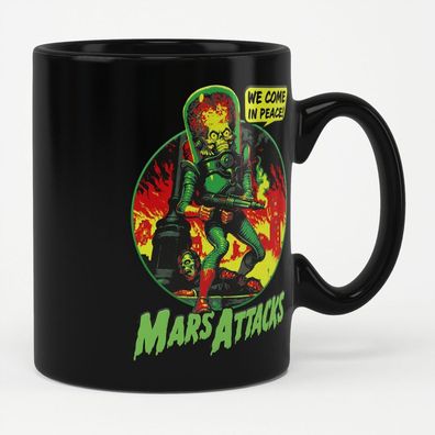 Mars Attacks Tasse/Kaffeebecher We Come In Peace Mug