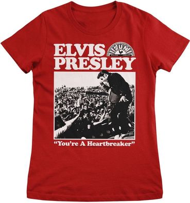 Elvis Presley Damen Heartbreaker Girly Tee PS-5-SUNEP002-H97-16