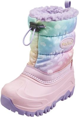 Playshoes Kinder Winter-Bootie Regenbogen 193016