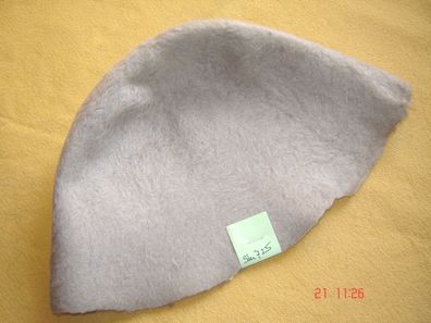 Hutstumpen weich Wolle Mohair Stumpen grau 90 gr Ü 45cm Rd 80cm Stu725
