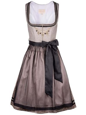 Krüger Dirndl Dorota 60cm Länge beige - Größe: 34