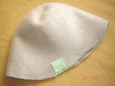 Hutstumpen weich Wolle Mohair Stumpen creme 100 gr Ü 45cm Rd 76cm Stu730