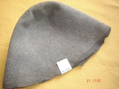 Hutstumpen weich Wolle Mohair Stumpen mittelgrau 100 gr Ü 50cm Rd 84cm Stu729