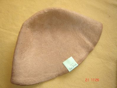 Hutstumpen weich Wolle Mohair Stumpen camel 100 gr Ü 46cm Rd 84cm Stu726
