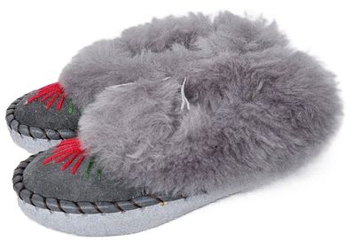 Lammfell Warme Hausschuhe Gr.32 NEU, Schaffell/ leder Handarbeit 2.25