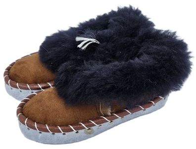 Lammfell Warme Hausschuhe Gr.26 NEU, Schaffell/ leder aus Zakopane (PL.1.25)