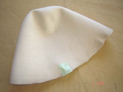 Hutstumpen Wolle Filz Stumpen natur 120gr Rd 88cm Ü 55 cm Stu 809
