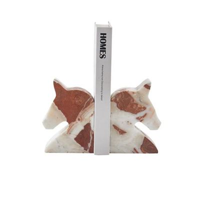 Buchstütze - Buchhalter aus Naturstein - Skulpturaler Buchhalter Equus Duo Classique
