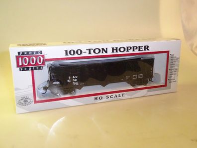 h0: 23933 Life-Like Proto 1000 Hopper Car B&O #82541, neuw./ovp/nie ausgepackt