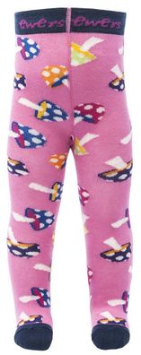 Ewers Collection, Coole Mädchen Strumpfhose mit süßem Pilzmuster