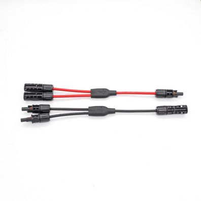 MC4 Y-Stecker Set Abzweigsteckerset zur Parallelverschaltung von 2 Solarmodulen