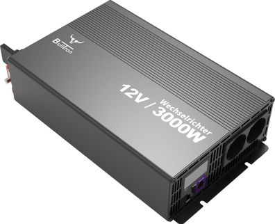 BullTron 12V / 3000W Wechselrichter Standard mit Display und Fernbedienung