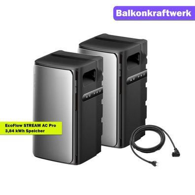 EcoFlow STREAM 2x AC Pro 3.84 kWh Balkonkraftwerk mit Speicher