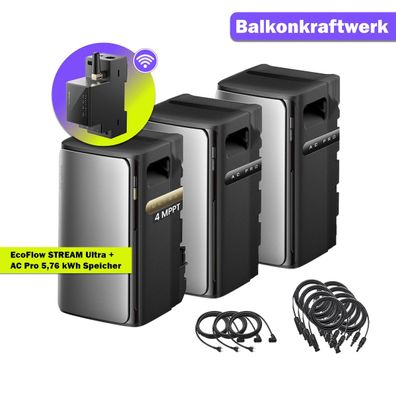 EcoFlow STREAM Serie – 5,76 kWh Speicherbatterie für Balkonkraftwerke mit WLAN