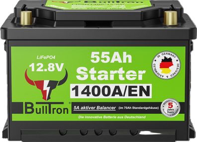 BullTron 55Ah Polar Starter LiFePO4 12.8V – Hochleistung bei extremen Bedingu