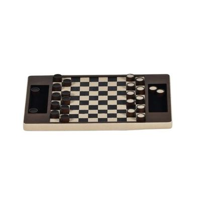 Damespiel - Checkers Brettspiel - Exklusives Strategiespiel Elegance Checkers Damespi