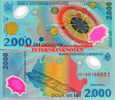 Rumänien / Romania 2000 Lei 1999 Polymer Unc P.111 a 6232#